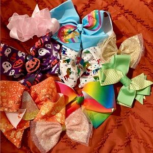 7 - bundle of 9 hairbows